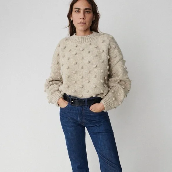 Misha and Puff long sleeve popcorn Textured Knit Sweater Size 3 (large) - Picture 1 of 6
